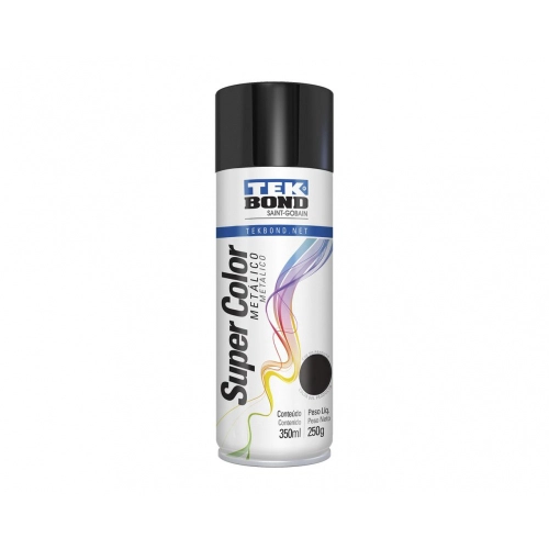 Pintura en spray negro metalico Tekbond