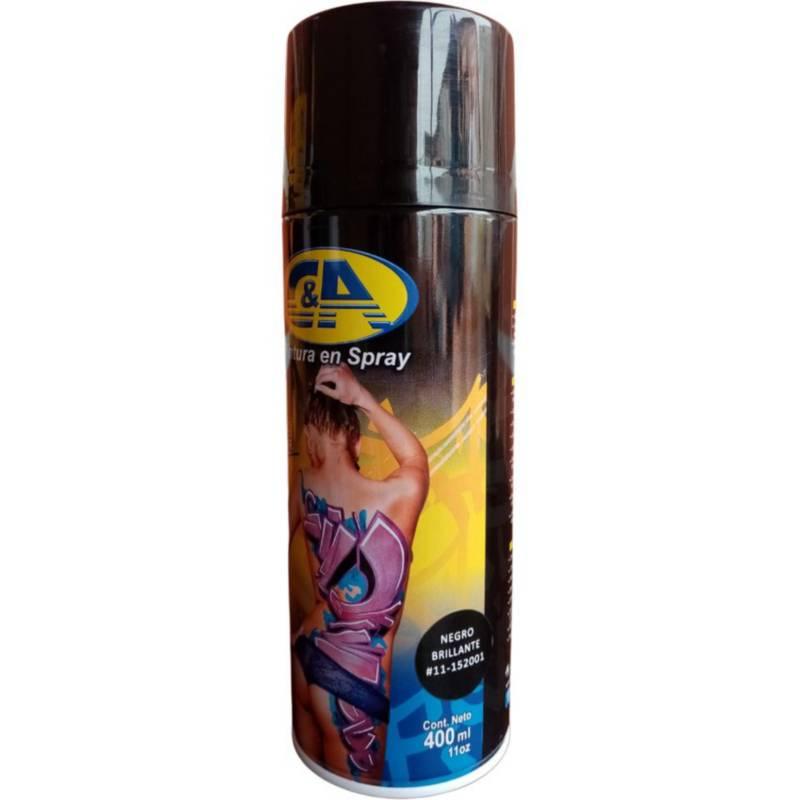 Pintura en spray negro brillante (#11-152001) C&A A445