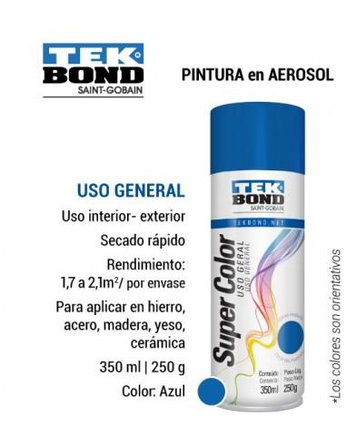 Pintura en spray azul (uso general) Tekbond