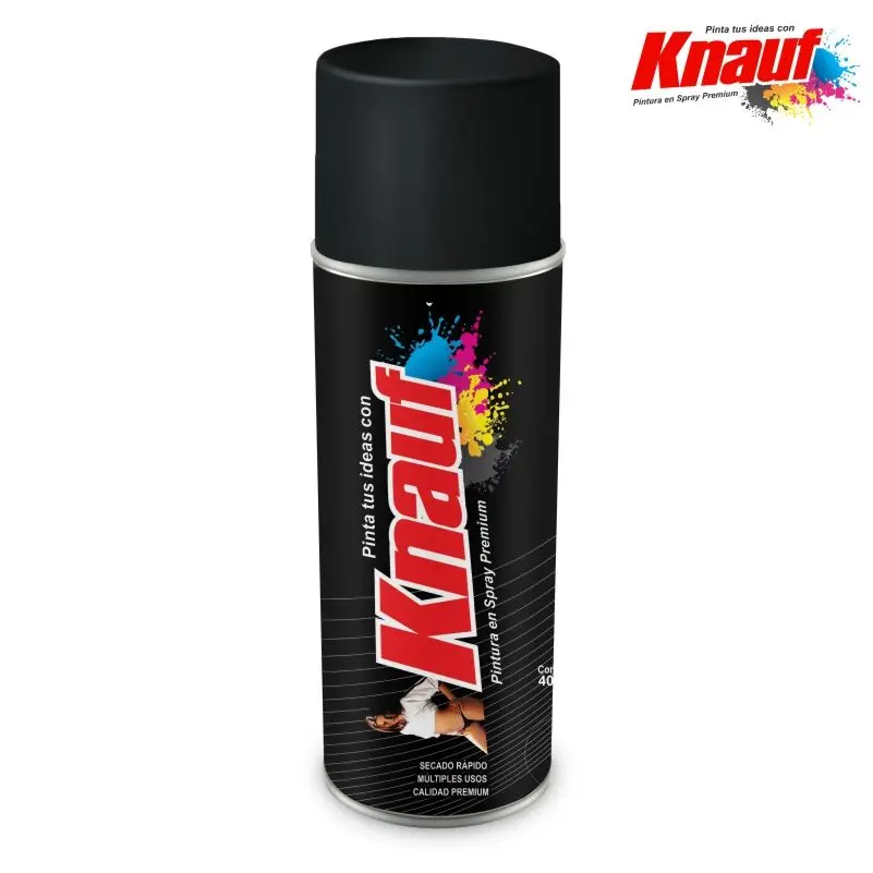 Pintura en spray negro brillante (#11-036340) Knauf